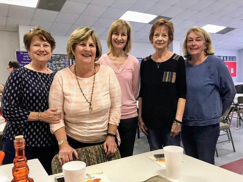 Seniors gathered for fellowship and activities at St. John Lutheran Church Cat Spring.
